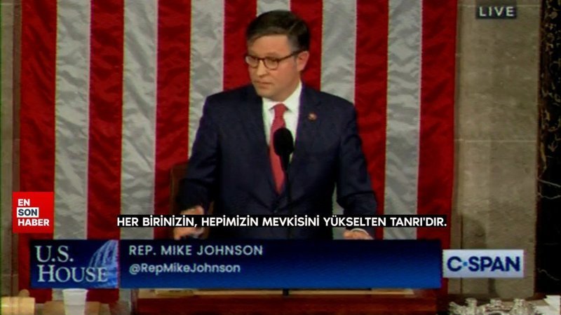 ABD Temsilciler Meclisi'nin yeni Başkanı Mike Johnson: Beni Tanrı seçti