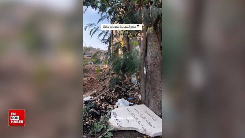 İsrail, Al Jazeera muhabiri Akile'nin anıtını yıktı