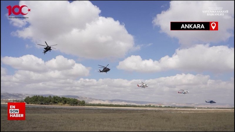ATAK ve GÖKBEY, Cumhuriyet'in 100. yılını kutlamak için uçtu