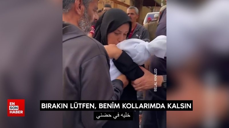 İsrail saldırısında evladını kaybeden annenin feryadı