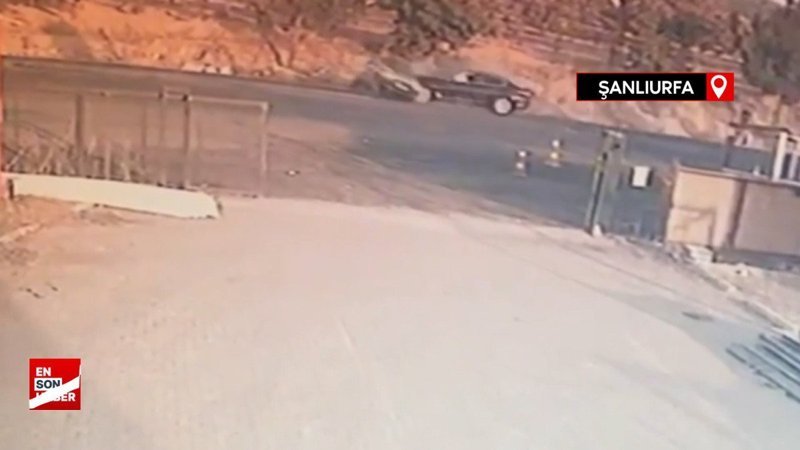 Şanlıurfa’da yaşanan zincirleme kaza kamerada