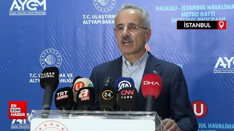 Bakan Abdulkadir Uraloğlu, Halkalı - İstanbul Havalimanı metrosu açılışı için tarih verdi