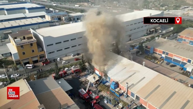 Kocaeli'nde plastik fabrikasında kimyasal tank patladı