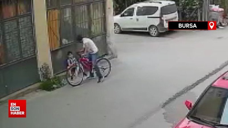 Bursa'da 9 yaşındaki çocuğa biber gazıyla saldırı: O anlar kamerada