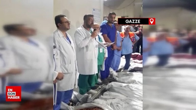 Filistinli doktor cenazelerin arasında açıklama yaptı