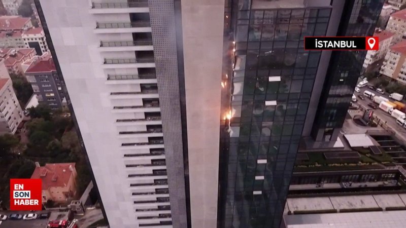 Şişli'de iş merkezinde yangın