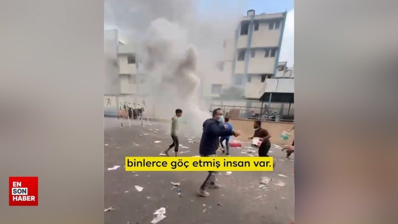 İsrail binlerce kişinin sığındığı okula beyaz fosfor bombasıyla saldırdı