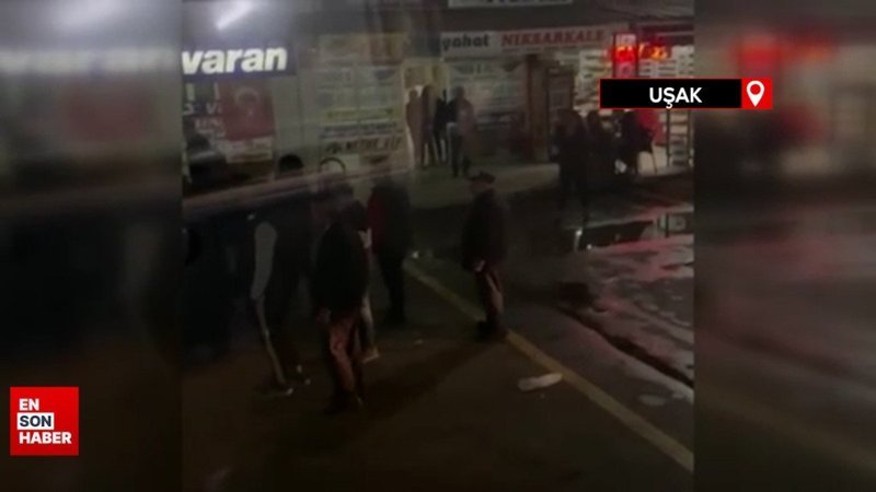 Uşak’ta öfkesine hakim olamayan sürücü, otobüs şoförüne saldırdı