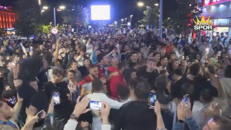 Trabzon'da Fenerbahçe galibiyeti sevinci