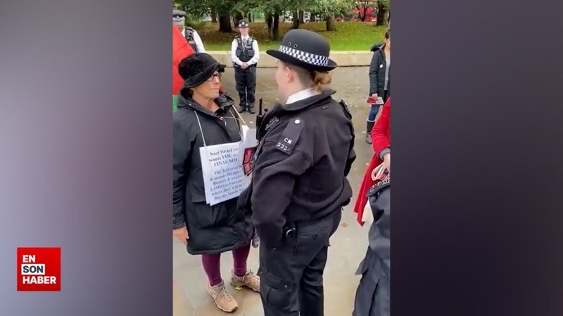 Londra'da Yahudi aktivist, İsrail'e 