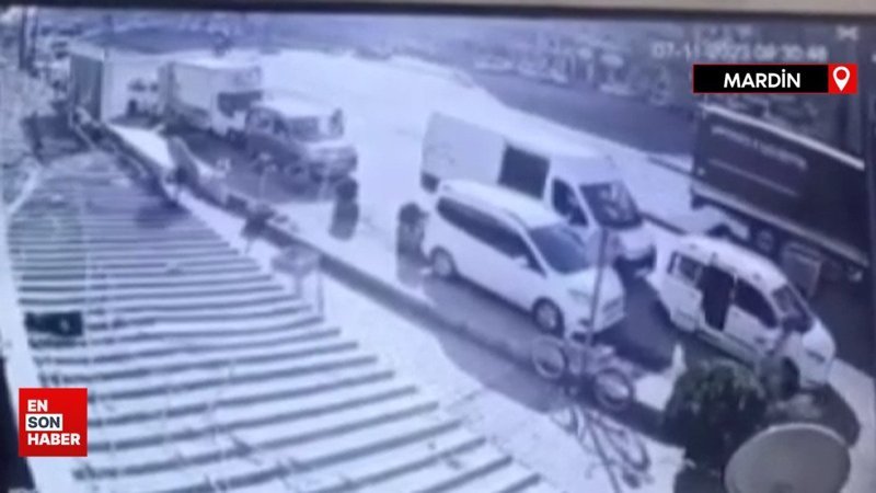 Mardin’de 1 kişinin öldüğü kaza anı