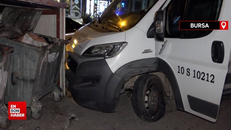 Balıkesir’den çaldığı servis aracını Bursa’da bırakıp kaçtı