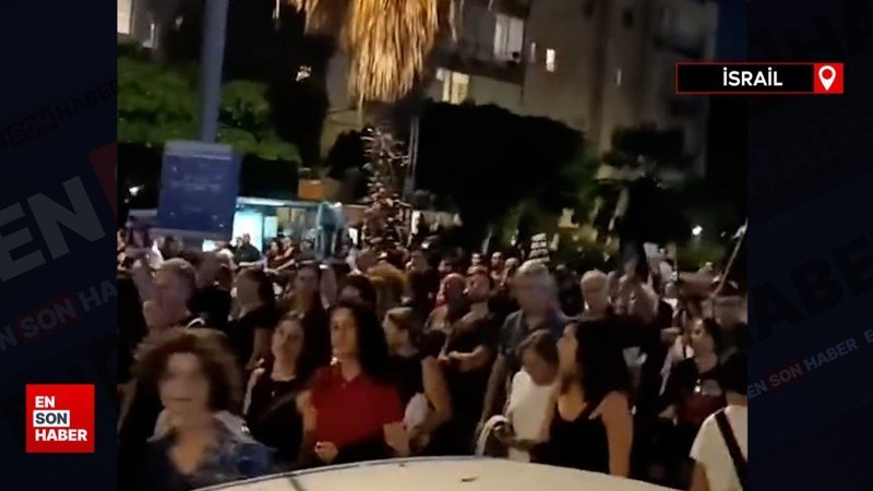 Gazze'de ateşkes isteyen İsraillilerden Tel Aviv'de yeni protesto