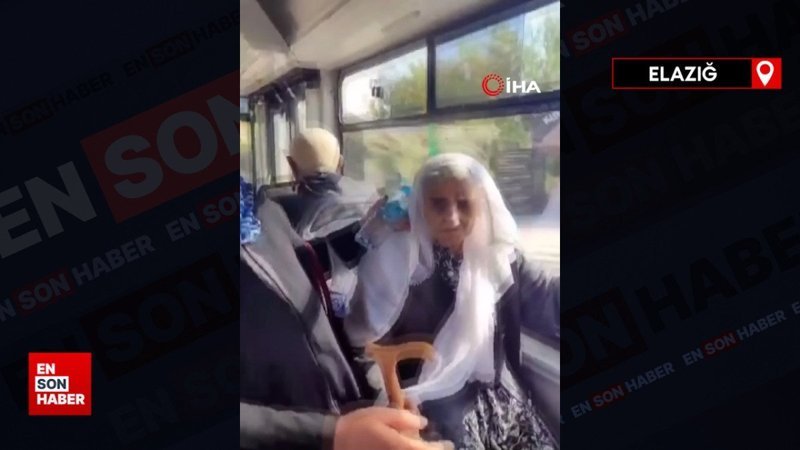 Elazığ’da otobüs şoförü fenalaşan yolcuyu hastaneye böyle yetiştir