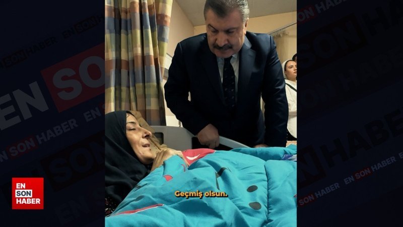 Gazzeli yaralı kadın yaşadıklarını Fahrettin Koca'ya anlattı