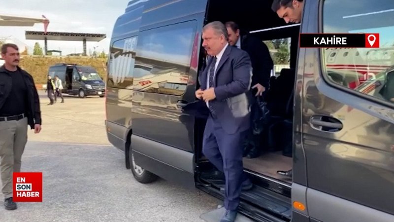 Sağlık Bakanı Koca, Gazze'ye yönelik sağlık yardımları için Mısır'a gitti