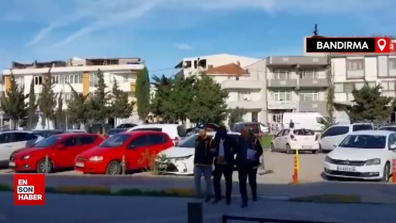Balıkesir'de çaldığı servis aracıyla kaza yapan şüpheli tutuklandı