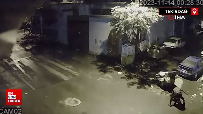 Tekirdağ’da rögar hırsızı kamerada