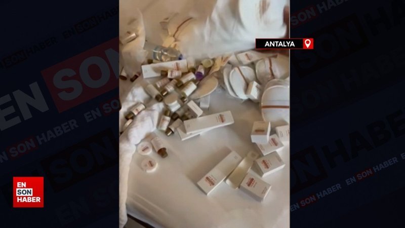 Antalya'ya tatile gelen Rus ailenin bavullarından otele ait eşyalar çıktı