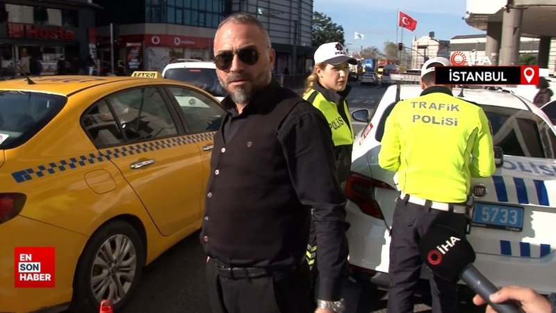 İstanbul trafiğinde yaya geçidi denetimi