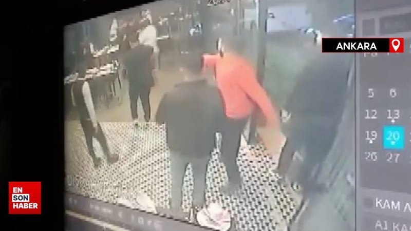 Ankara’da restorandaki gruba yapılan silahlı saldırı anı