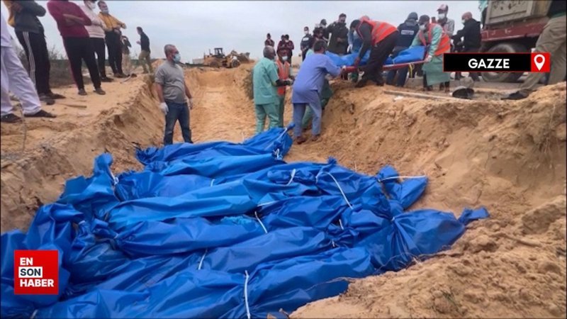 Hayatını kaybeden 111 Gazzeli toplu mezara defnedildi