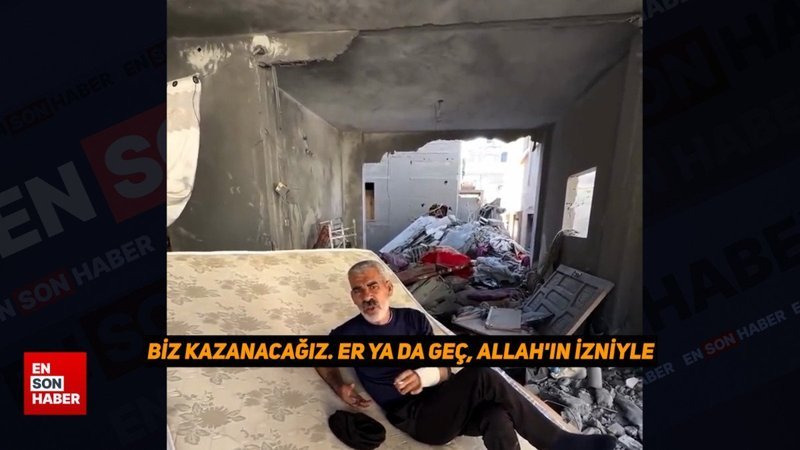 İsrail saldırısında evi yıkılan Filistinli: Çabanız boşa