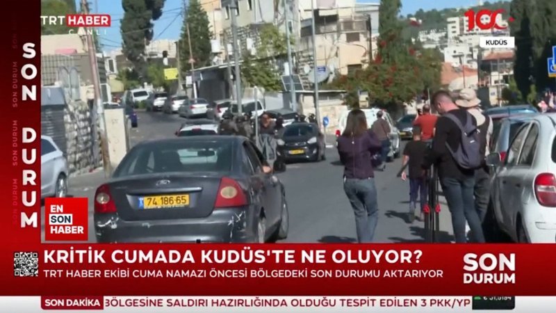 Ateşkesin başladığı gün Mescid-i Aksa'da Filistinlilere müdahale