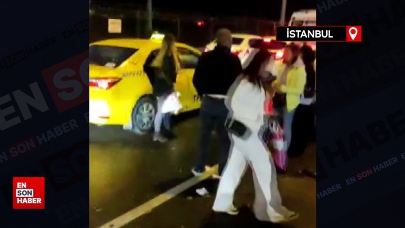 Bakırköy'de taksici Türk müşterileri indirip yabancı müşterileri aldı