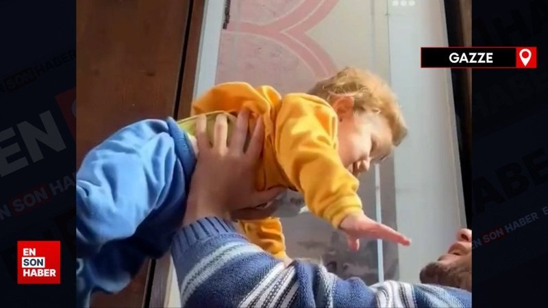 Filistinli baba, oğlu korkmasın diye füze sesi çıkardı