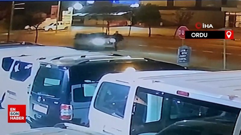 Ordu'da müzik öğretmeninin hayatını kaybettiği kaza görüntülendi