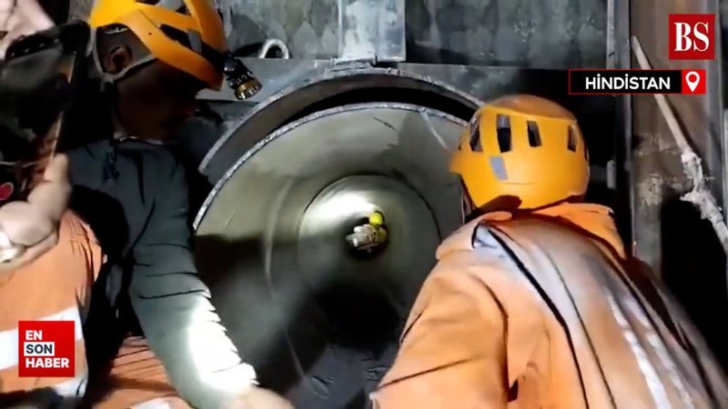 Hindistan'da 41 işçiyi kurtarma çalışmaları
