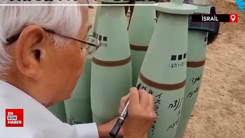 Japon turistler, Gazze'ye atılan bombalara isim yazdı
