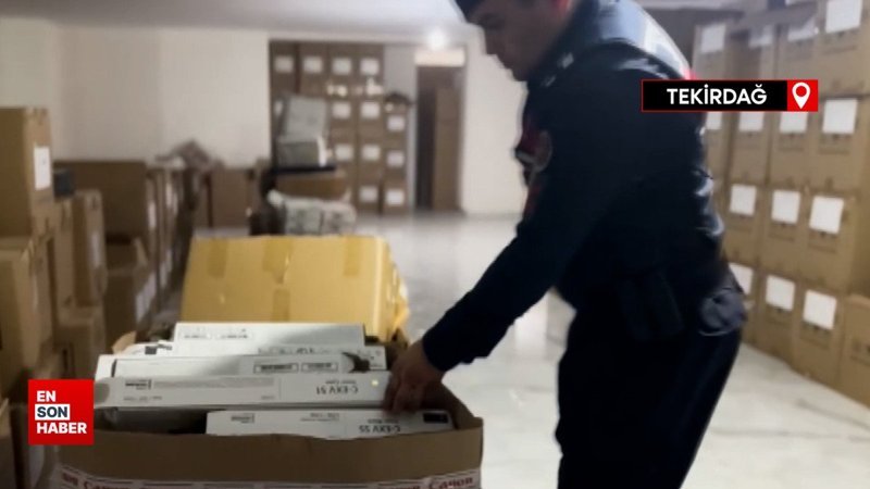 Tekirdağ'da 70 milyon liralık taklit ürün operasyonu