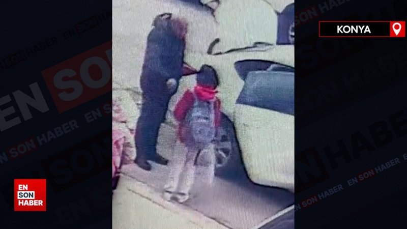 Konya’da saniye saniye çocuk kaçırma girişimi