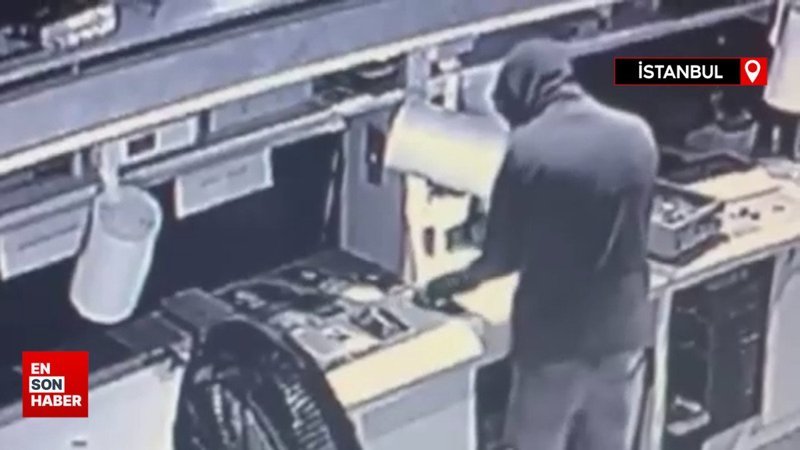 Esenyurt'ta farklı iş yerlerinden hırsızlık yapan şüpheli kamerada