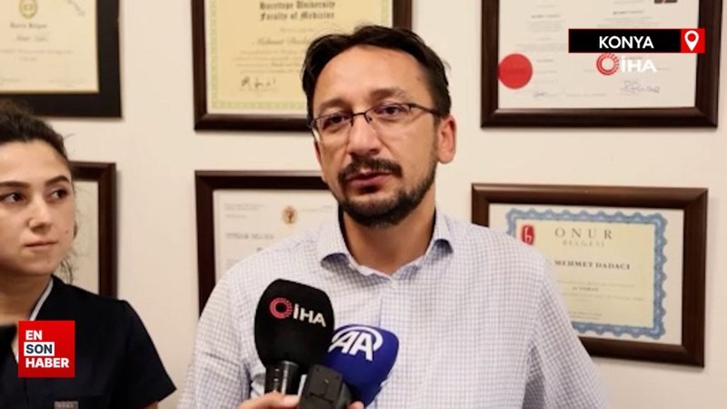 Konya'da 1,5 yaşındaki çocuğun kopan 2 parmağı yerine dikildi