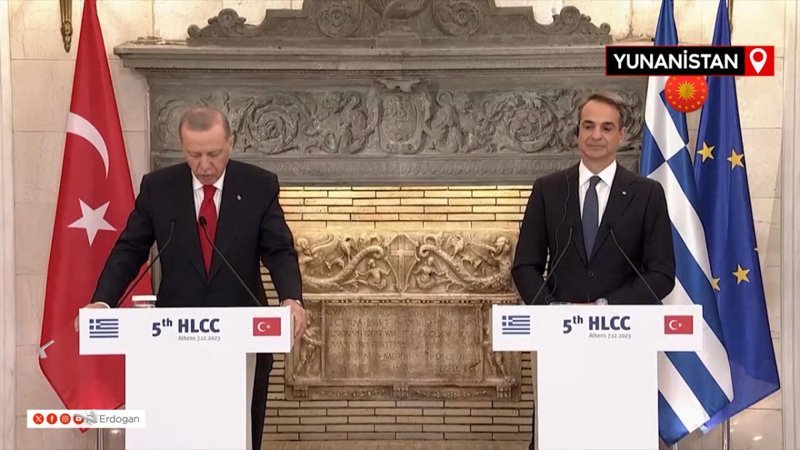 Cumhurbaşkanı Erdoğan Yunanistan'da: Ege'yi barış denizi haline getirelim