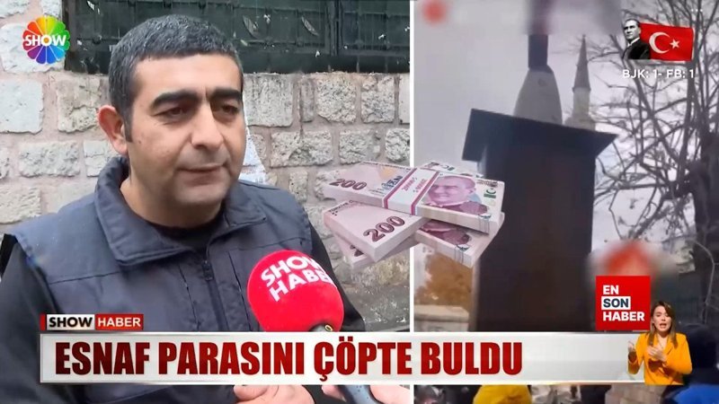Kapalıçarşı'da esnaf, 100 bin lirayı çöpe attı