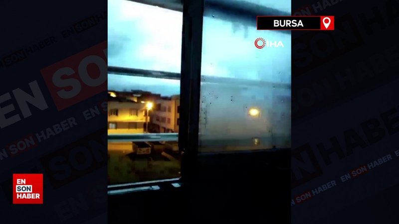 Bursa'da depremden sonra ortaya çıkan ışık panik yarattı