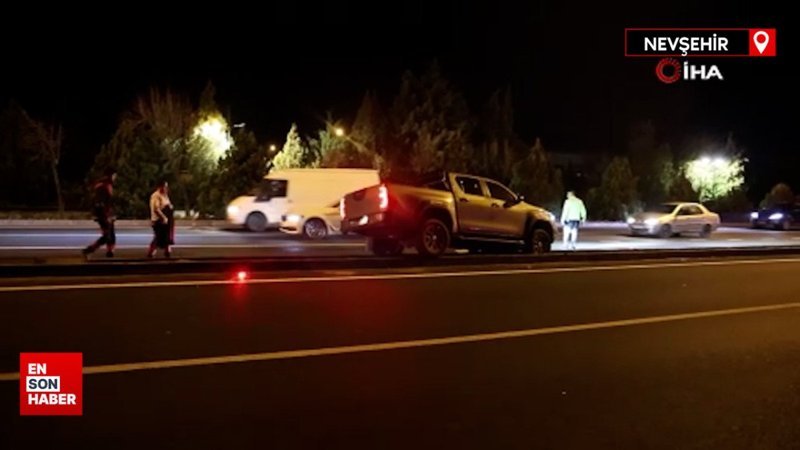Nevşehir’de kaza yapan sürücü aracı bırakıp kaçtı