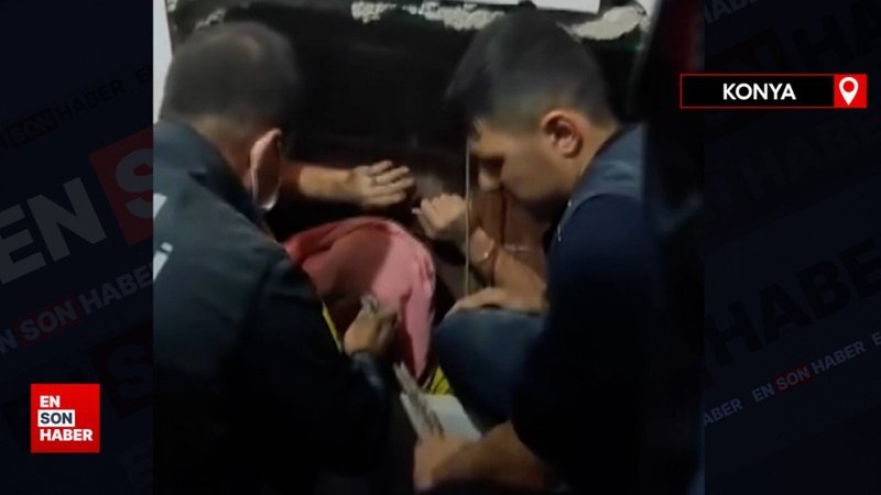 Konya'da cezaevi firarisi evin tuvalet havalandırmasında sıkıştı