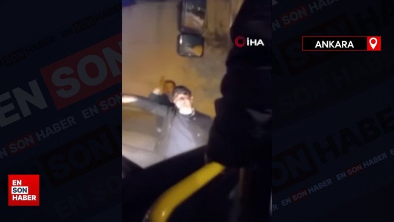 Ankara’da trafikte yaşanan tartışma