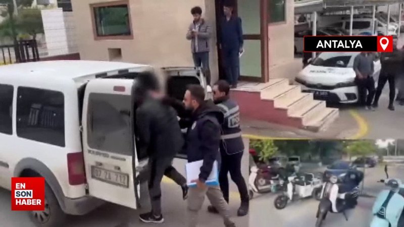 Antalya'da çalıntı motosikletler üzerinden pazarlığa giriştiler