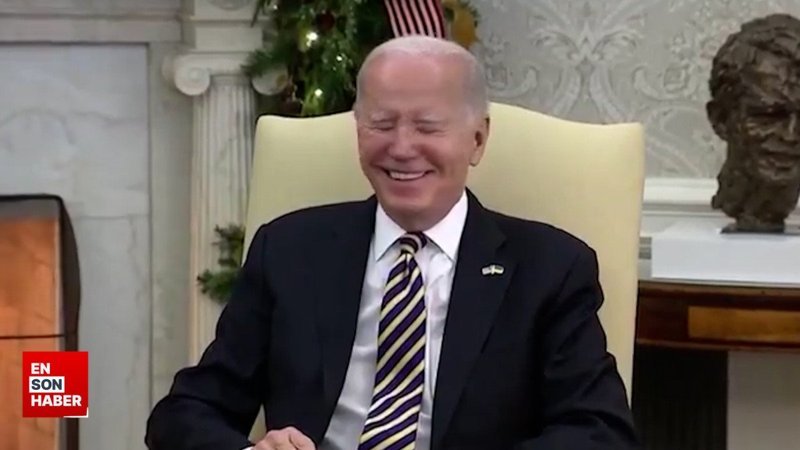 Biden'ı güldüren Ukrayna sorusu