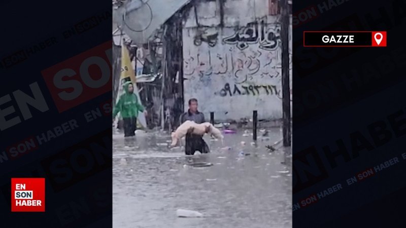 Cebaliye Mülteci Kampı'nı yağmur suları bastı