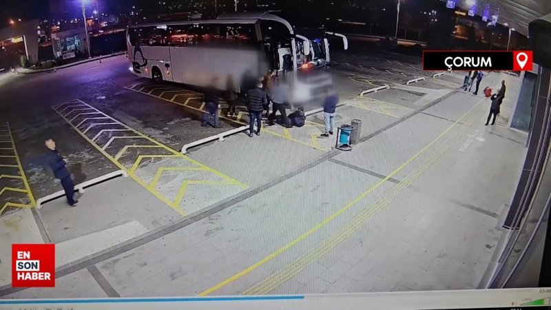 Çorum'da otobüs muavini yolcuyu dövdü