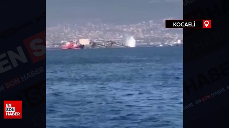 Kocaeli'de batan yüzer havuzdan atlayarak kurtuldular