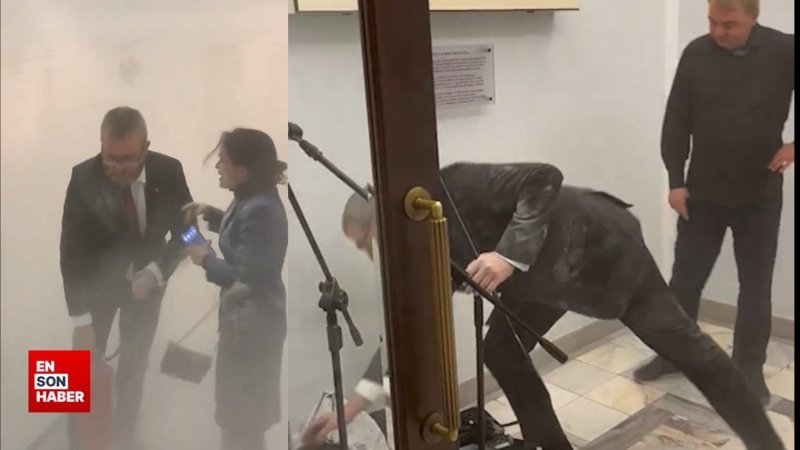 Polonya'da Hanuka mumları yangın tüpüyle söndürüldü