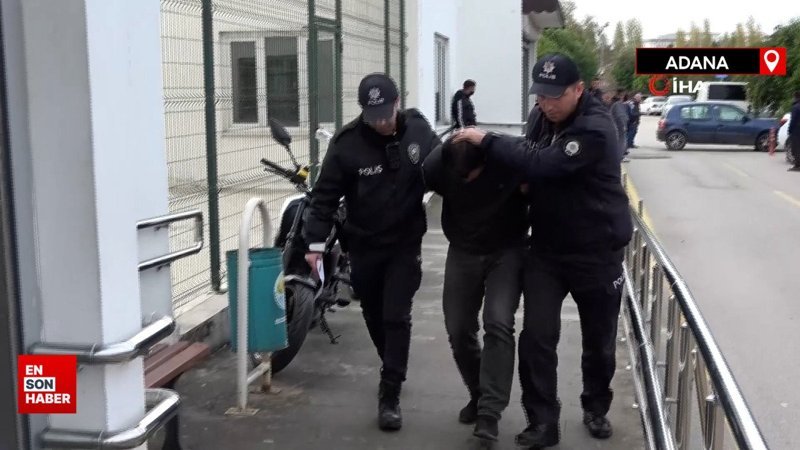 Adana'da polis memurunun parmağını kıran suç makinesi tutuklandı
